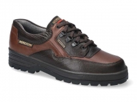 chaussure mephisto lacets barracuda gore cuir texturé brun foncé